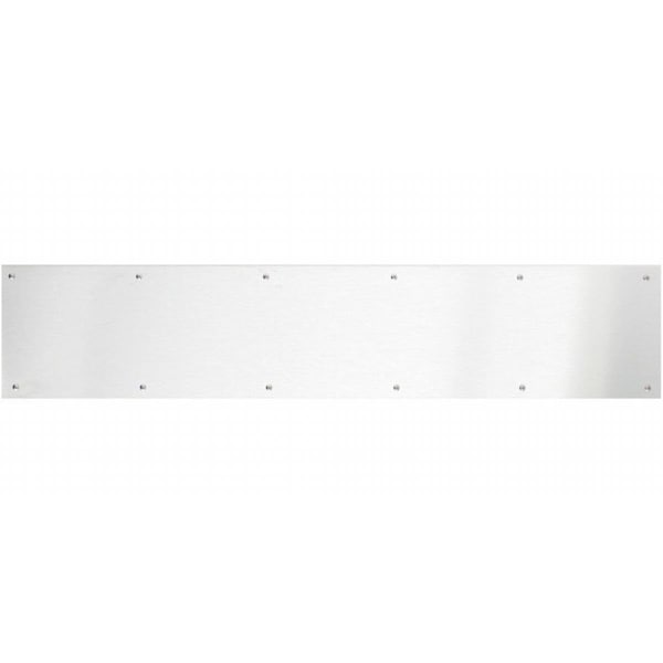 Brass Accents 6 in. x 40 in. Kick Plate Satin Stainless Steel Screw Mount A09-P0640-630 - main